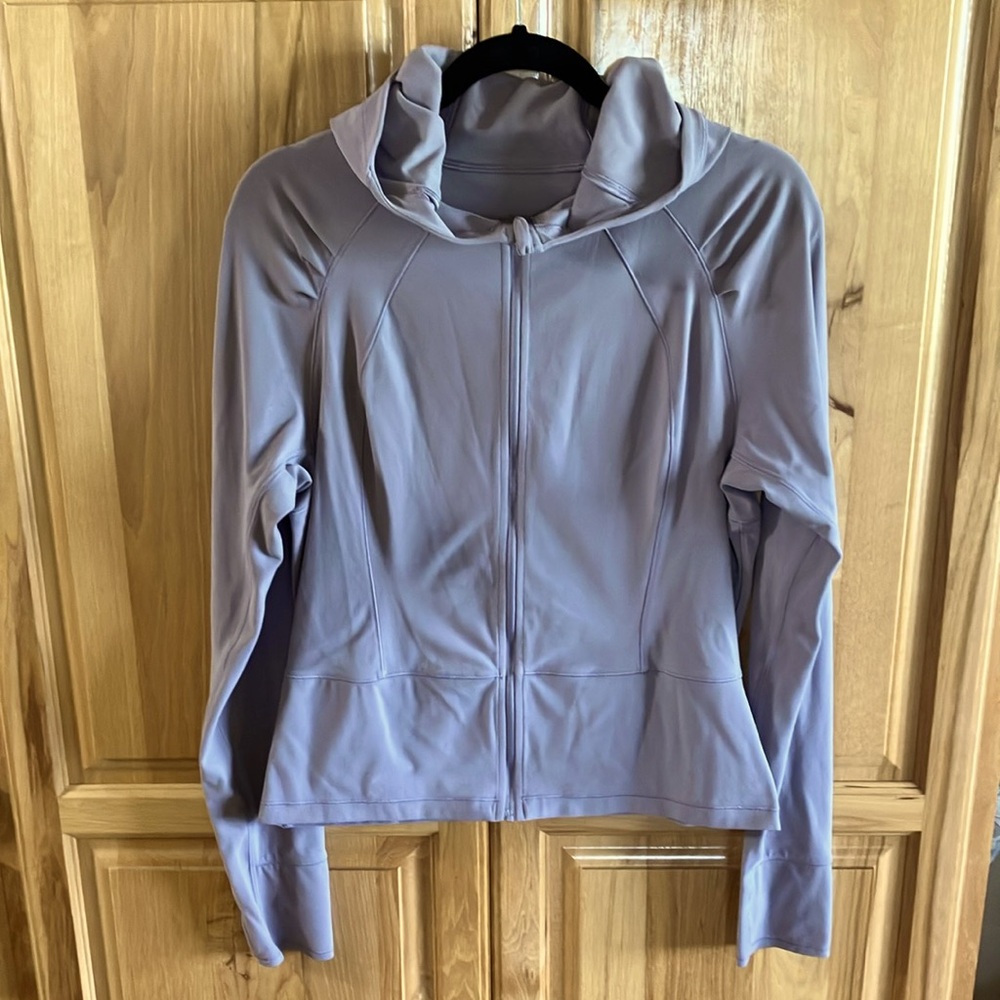 LULULEMON HOODED NULU JACKET 
LAVENDER GRAY COLOR 
EXCELLENT CONDITION